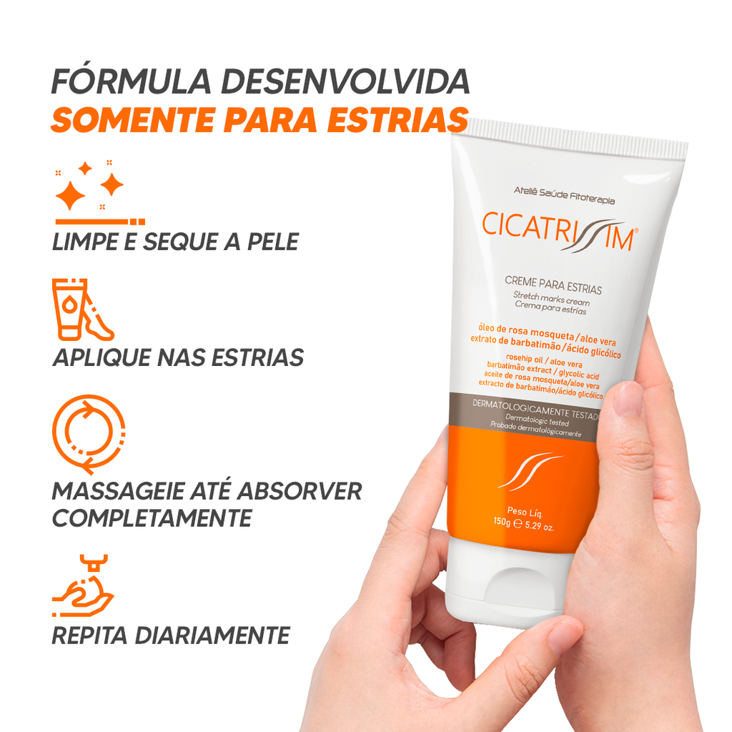 Kit CicatriSSim Creme Para Estrias 4unidades